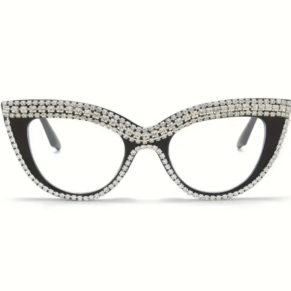 +2.00 Cat eye with Rhinestones reading glasses readers